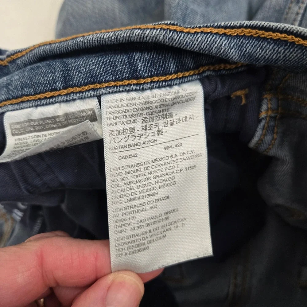 Levis Workwear Fit Jeans 36x31 Dark Wash Stretch Heavy‎ Utility Denim 505 Style